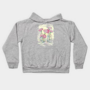 Pink Carnations, Still Life Kids Hoodie